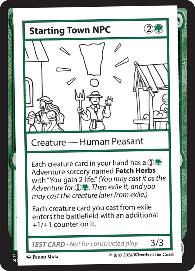 Starting Town NPC  (Mystery Booster 2 Playtest Cards)  | Good Games Adelaide SA