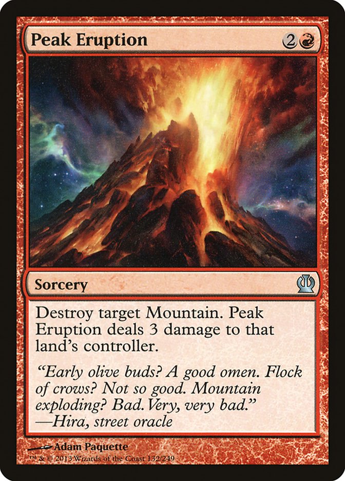 Peak Eruption 132 (Theros)  - Foil | Good Games Adelaide SA