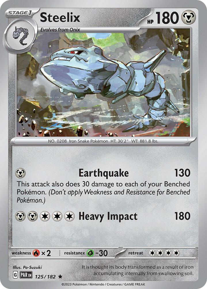 Steelix 125/182 (SV04: Paradox Rift)  - Holofoil | Good Games Adelaide SA