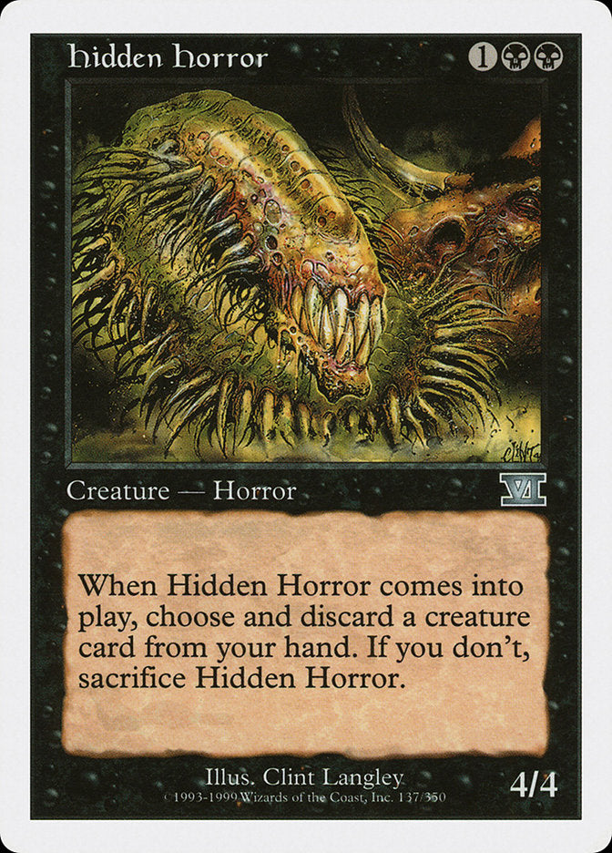 Hidden Horror [Classic Sixth Edition] | Good Games Adelaide SA