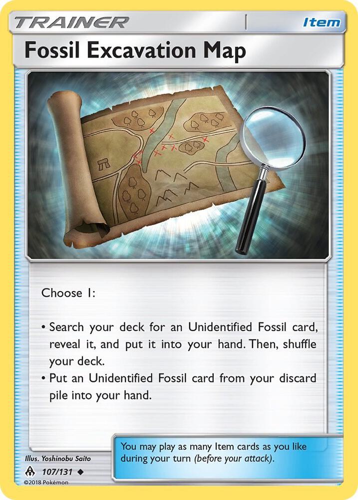 Fossil Excavation Map 107/131 (SM - Forbidden Light)  | Good Games Adelaide SA