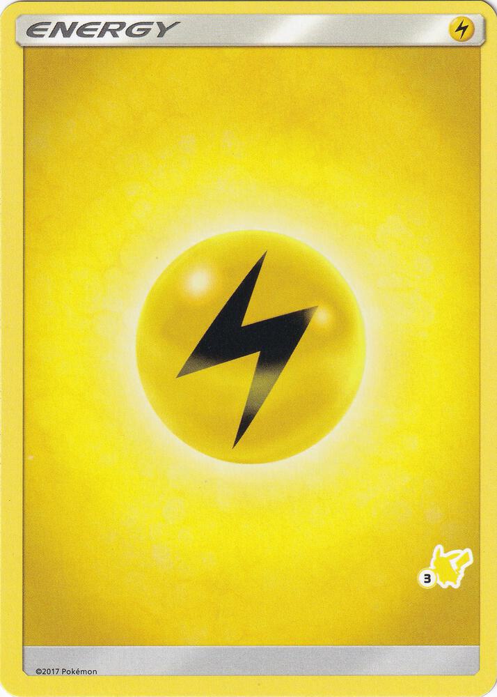 Lightning Energy 3 Pikachu Stamped  (Battle Academy)  | Good Games Adelaide SA