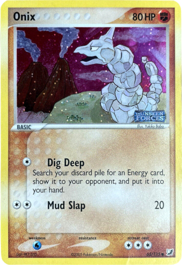 Onix (65/115) (Stamped) [EX: Unseen Forces] | Good Games Adelaide SA