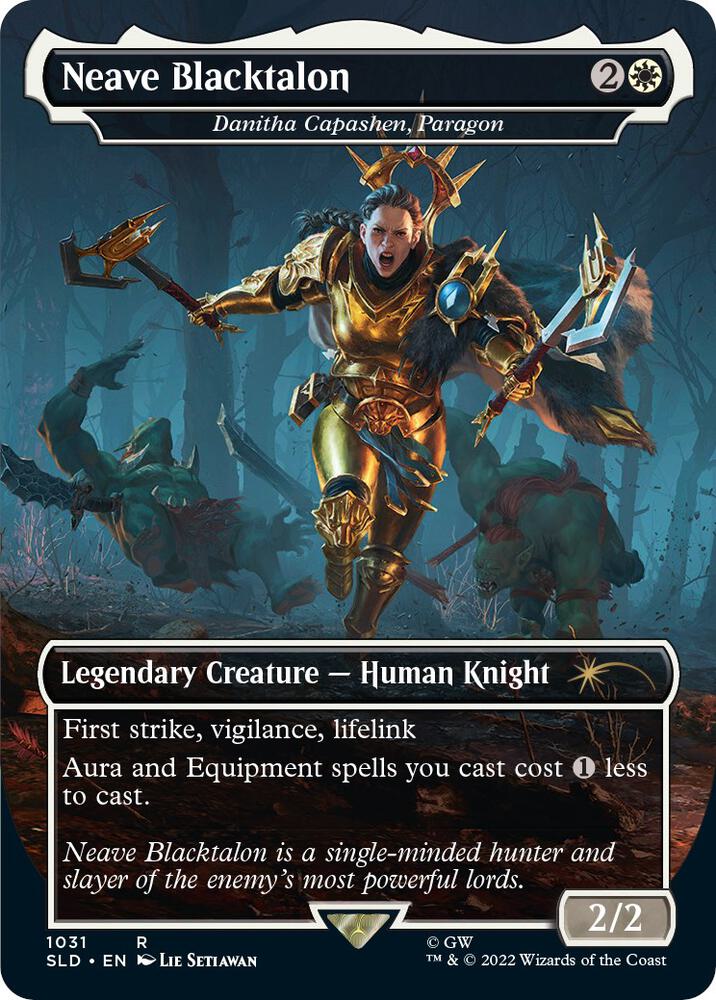 Neave Blacktalon Danitha Capashen Paragon Borderless 1031 (Secret Lair Drop Series)  - Foil | Good Games Adelaide SA