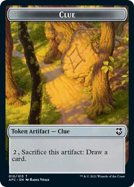 Clue Treasure Double Sided Token 10 // 15 (Commander: Adventures in the Forgotten Realms)  | Good Games Adelaide SA