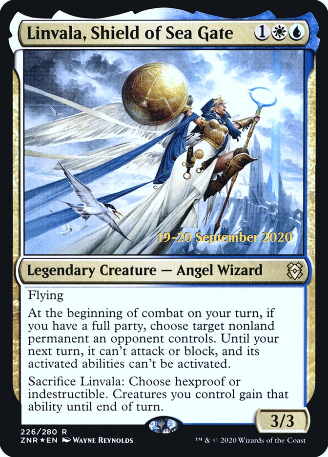 Linvala, Shield of Sea Gate  [Zendikar Rising Prerelease Promos] | Good Games Adelaide SA