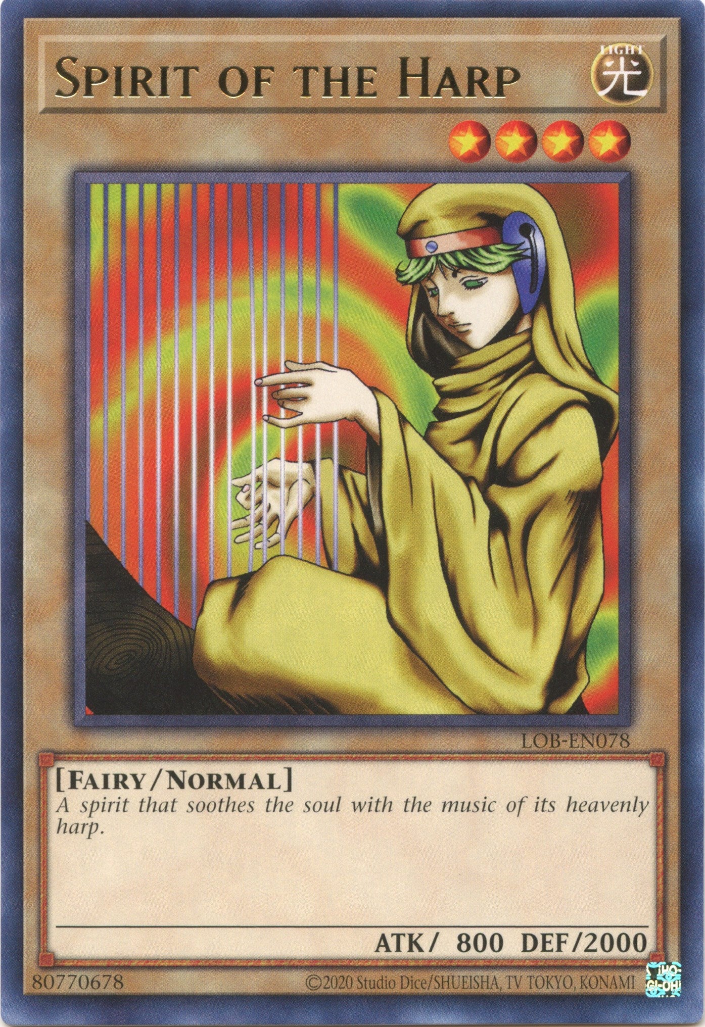Spirit of the Harp (25th Anniversary) [LOB-EN078] Rare | Good Games Adelaide SA