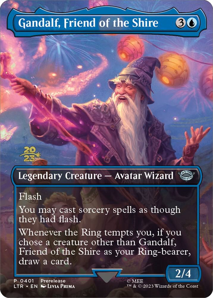 Gandalf Friend of the Shire 401 (Prerelease Cards)  - Foil | Good Games Adelaide SA