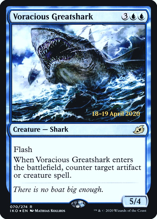 Voracious Greatshark  [Ikoria: Lair of Behemoths Prerelease Promos] | Good Games Adelaide SA