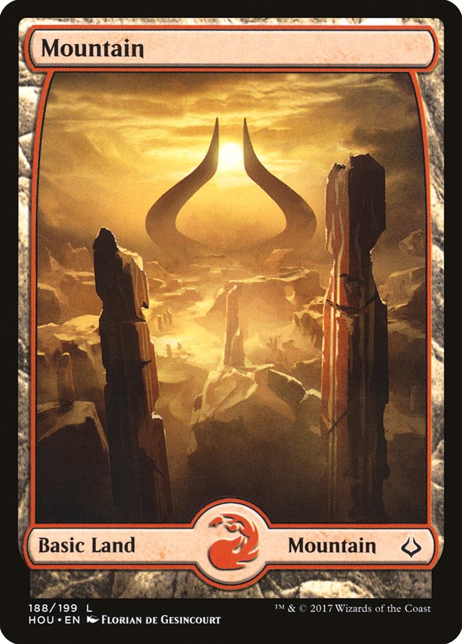 Mountain (188) - Full Art [Hour of Devastation] | Good Games Adelaide SA