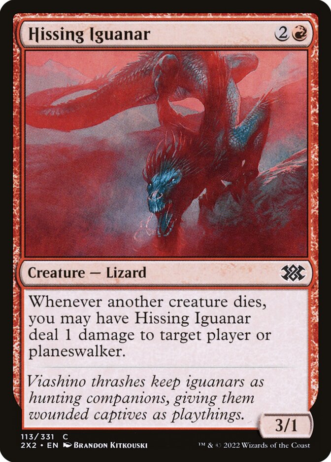 Hissing Iguanar 113 (Double Masters 2022)  - Foil | Good Games Adelaide SA