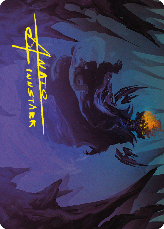 Sauron, the Necromancer Art Card (Gold-Stamped Signature) [The Lord of the Rings: Tales of Middle-earth Art Series] | Good Games Adelaide SA