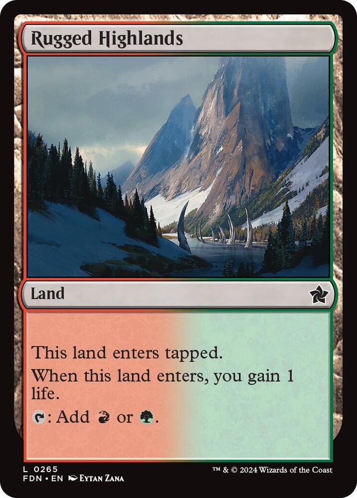 Rugged Highlands 265 (Foundations)  - Foil | Good Games Adelaide SA