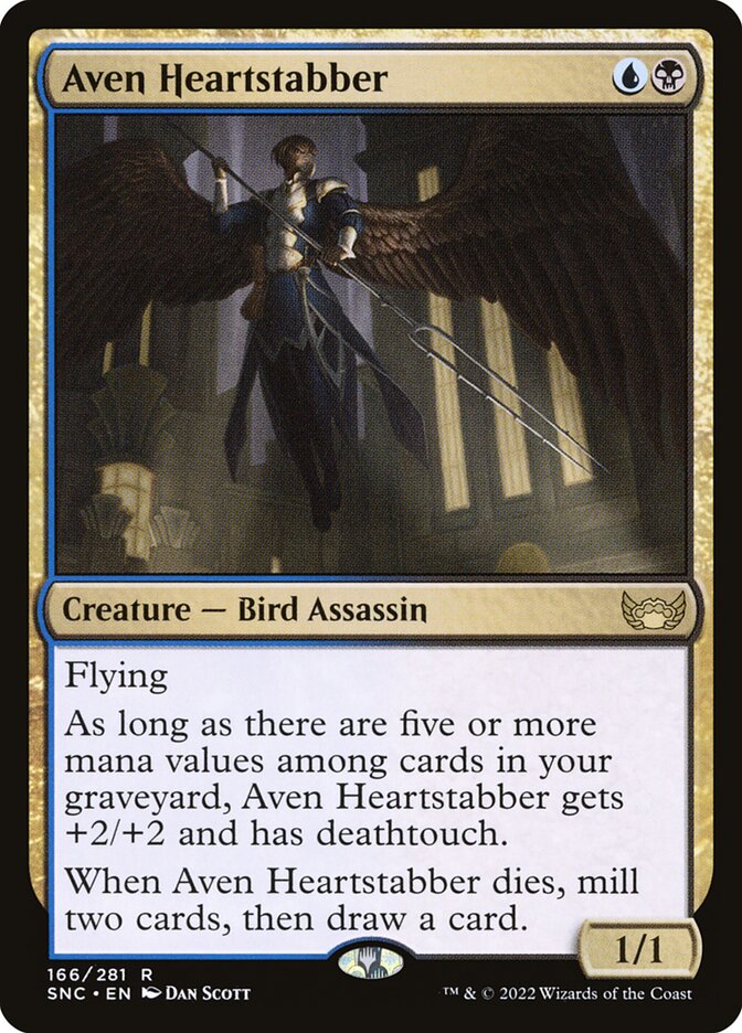 Aven Heartstabber 166 (Streets of New Capenna)  - Foil | Good Games Adelaide SA