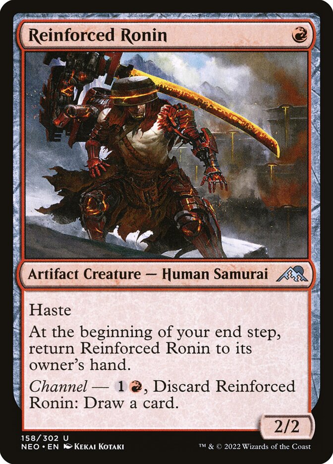 Reinforced Ronin 158 (Kamigawa: Neon Dynasty)  - Foil | Good Games Adelaide SA