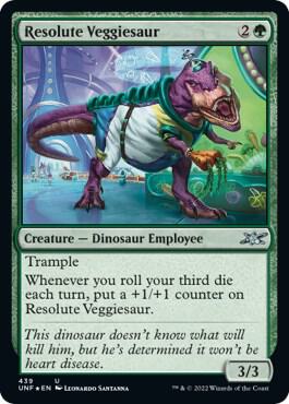 Resolute Veggiesaur Galaxy Foil 439 (Unfinity)  - Foil | Good Games Adelaide SA