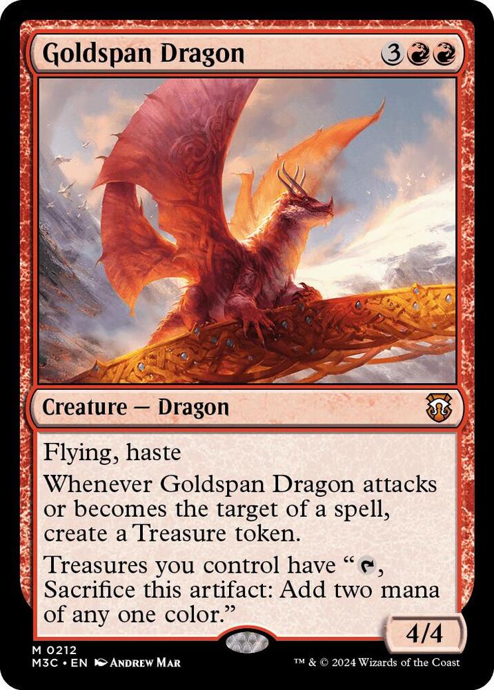 Goldspan Dragon 212/411 (Commander: Modern Horizons 3)  - Ripple Foil | Good Games Adelaide SA