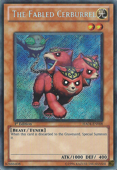 The Fabled Cerburrel [HA04-EN008] Secret Rare | Good Games Adelaide SA