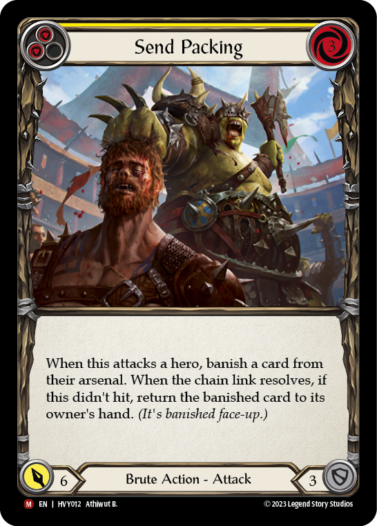 Send Packing [HVY012] (Heavy Hitters)  Rainbow Foil | Good Games Adelaide SA