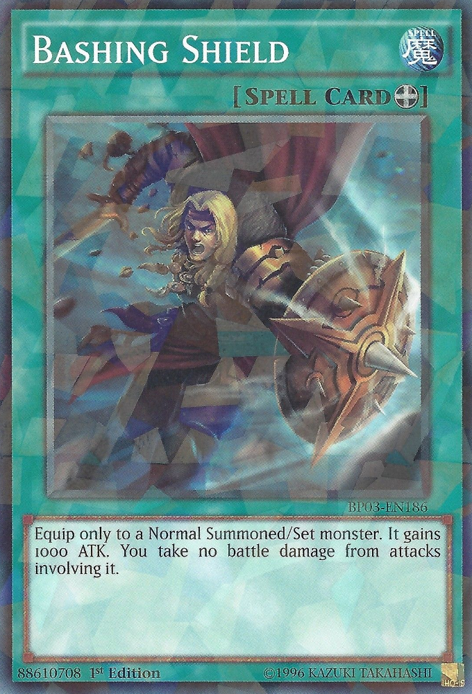 Bashing Shield [BP03-EN186] Shatterfoil Rare | Good Games Adelaide SA