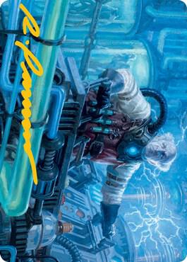 Ludevic Necrogenius Art Card Gold Stamped Signature 65 (Art Series: Innistrad: Midnight Hunt)  | Good Games Adelaide SA