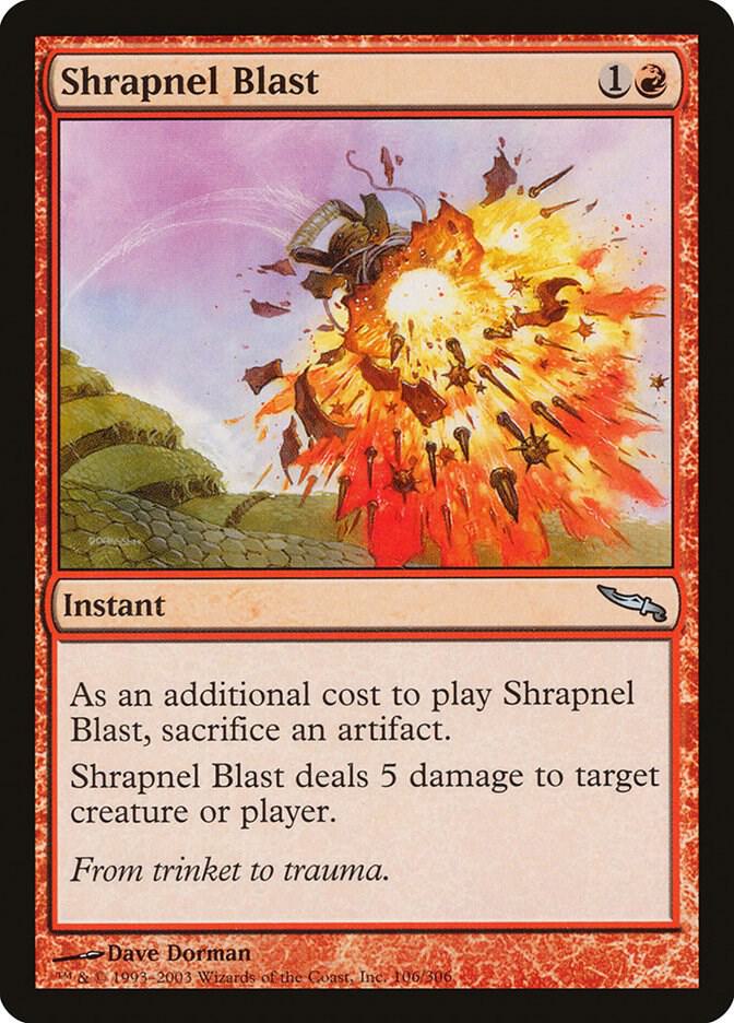 Shrapnel Blast 106 (Mirrodin)  - Foil | Good Games Adelaide SA