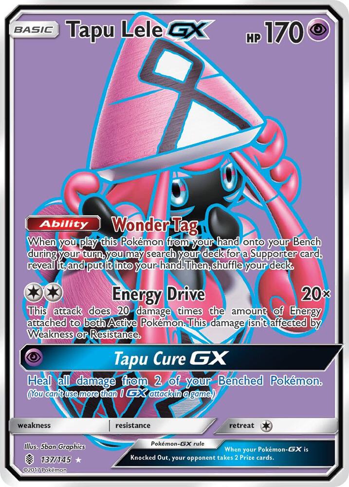 Tapu Lele GX Full Art 137/145 (SM - Guardians Rising)  - Holofoil | Good Games Adelaide SA