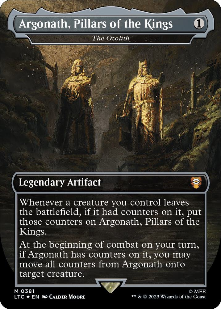 Argonath Pillars of the Kings The Ozolith 381 (Commander: The Lord of the Rings: Tales of Middle-earth)  - Borderless Surge Foil | Good Games Adelaide SA