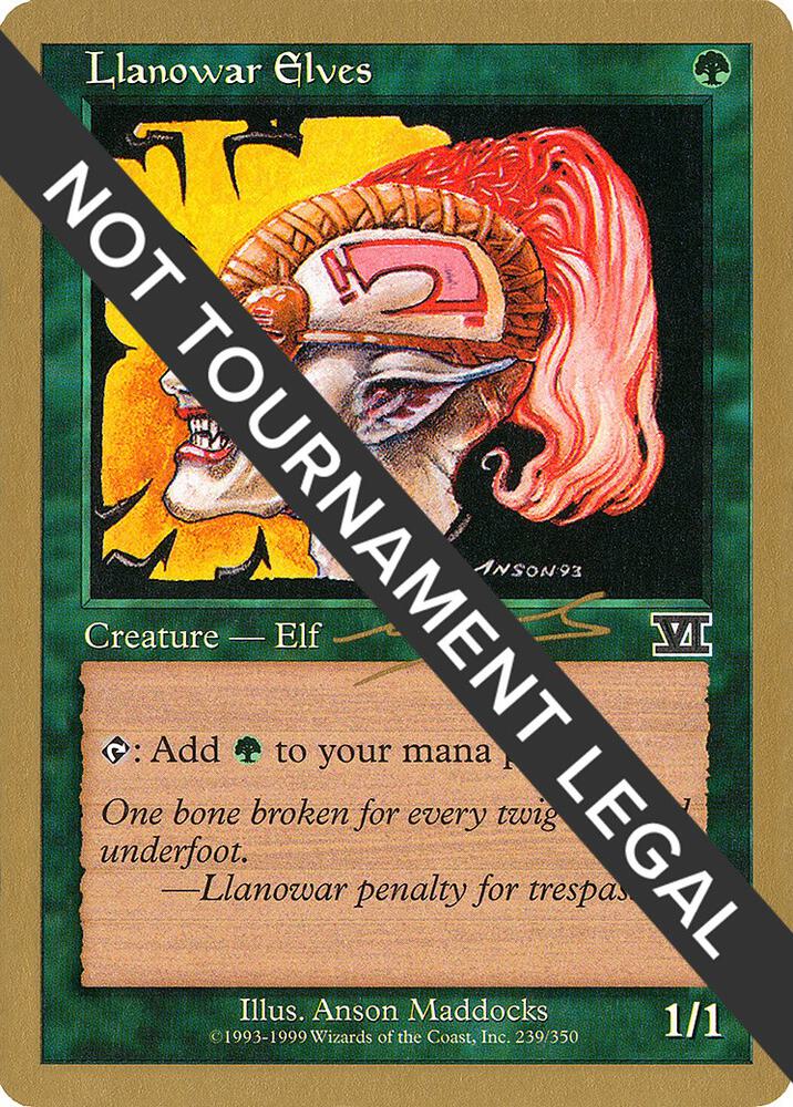 Llanowar Elves 2000 Nicolas Labarre 6ED  (World Championship Decks)  | Good Games Adelaide SA