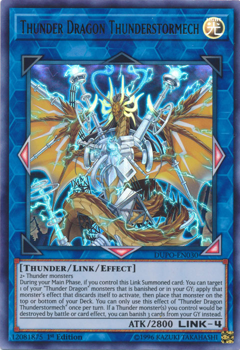 Thunder Dragon Thunderstormech [DUPO-EN030] Ultra Rare | Good Games Adelaide SA