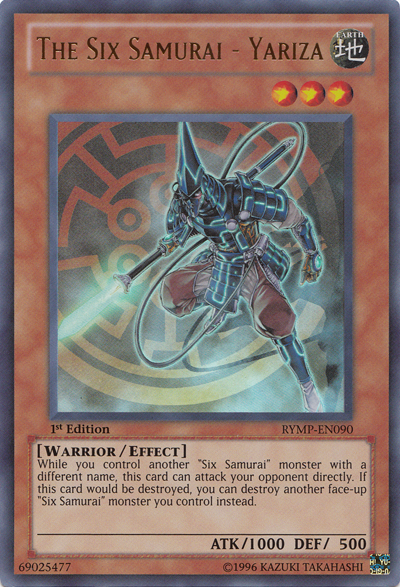 The Six Samurai - Yariza [RYMP-EN090] Ultra Rare | Good Games Adelaide SA
