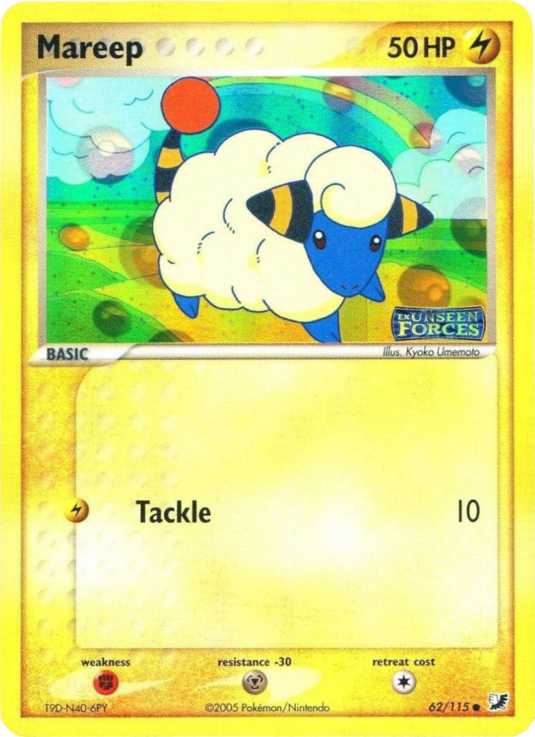Mareep (62/115) (Stamped) [EX: Unseen Forces] | Good Games Adelaide SA