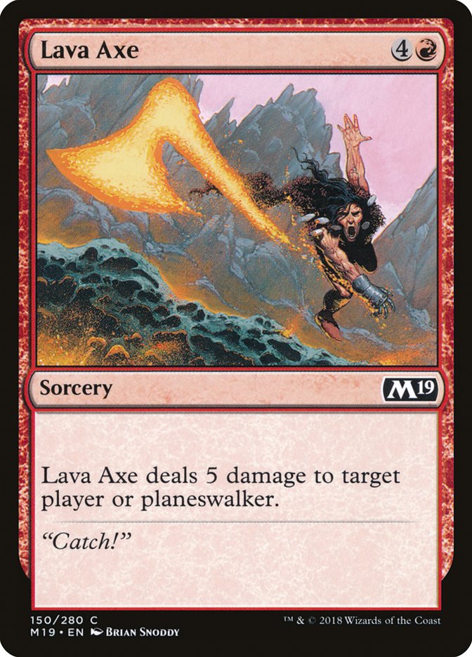 Lava Axe 150 (Core Set 2019)  - Foil | Good Games Adelaide SA