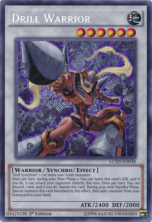 Drill Warrior [LC5D-EN038] Secret Rare | Good Games Adelaide SA