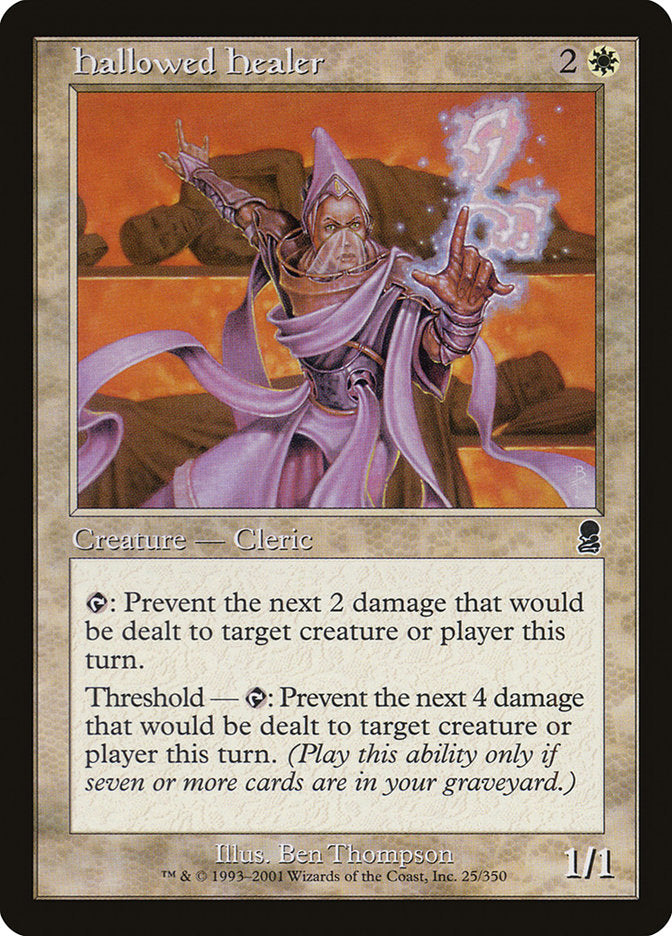 Hallowed Healer 25 (Odyssey)  - Foil | Good Games Adelaide SA