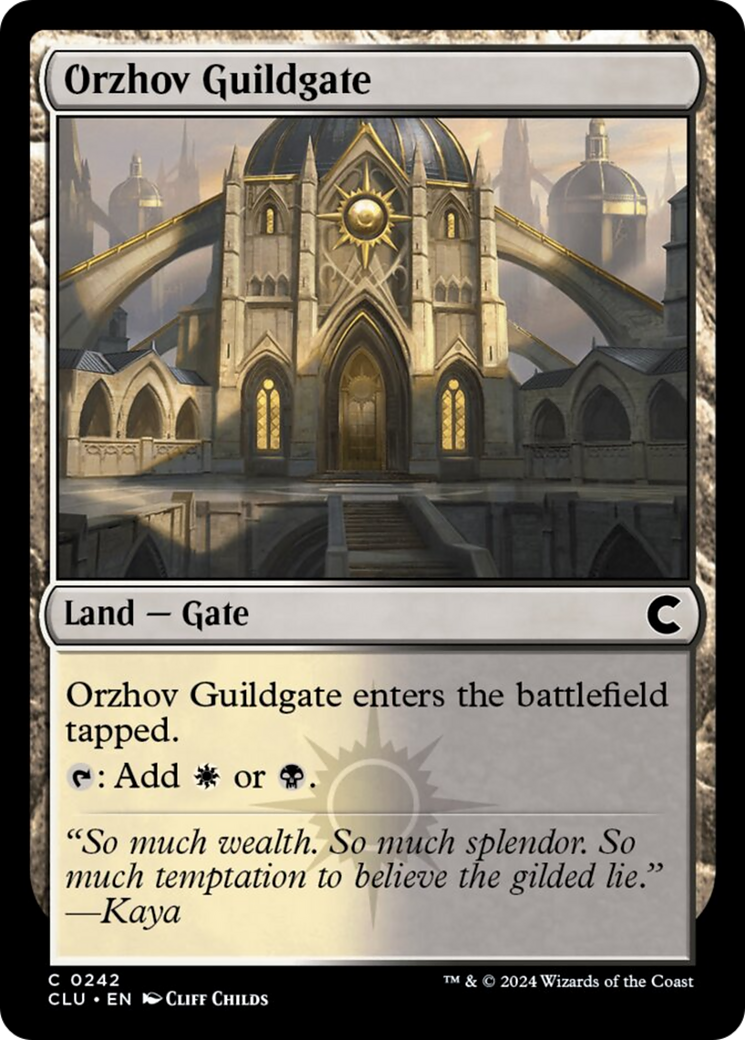 Orzhov Guildgate [Ravnica: Clue Edition] | Good Games Adelaide SA