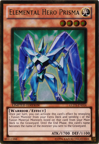 Elemental Hero Prisma [GLD3-EN014] Gold Rare | Good Games Adelaide SA
