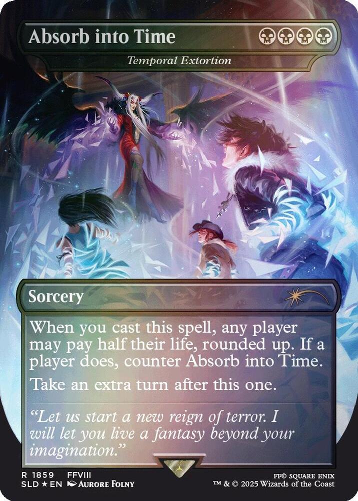 Absorb into Time Temporal Extortion Rainbow Foil 1859 (Secret Lair Drop Series)  - Foil | Good Games Adelaide SA