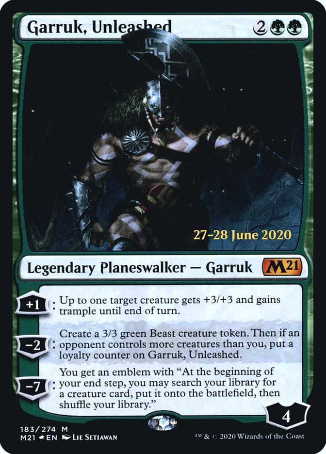 Garruk Unleashed 183 (Prerelease Cards)  - Foil | Good Games Adelaide SA