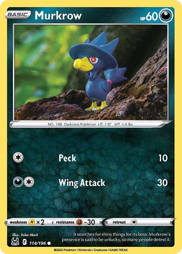 Murkrow (114/196) [Sword & Shield: Lost Origin] | Good Games Adelaide SA