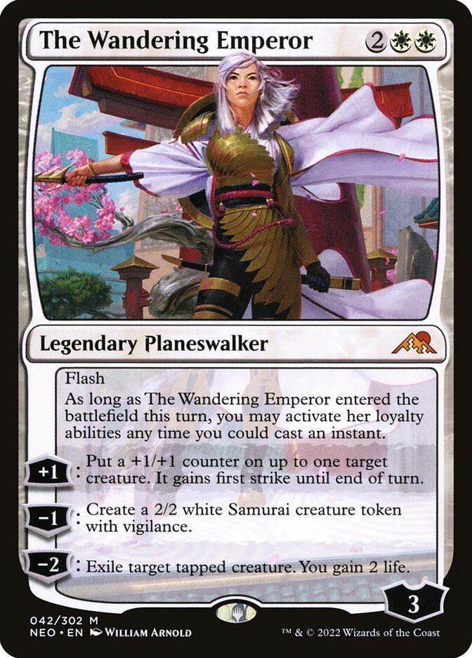 The Wandering Emperor 42 (Kamigawa: Neon Dynasty)  - Foil | Good Games Adelaide SA