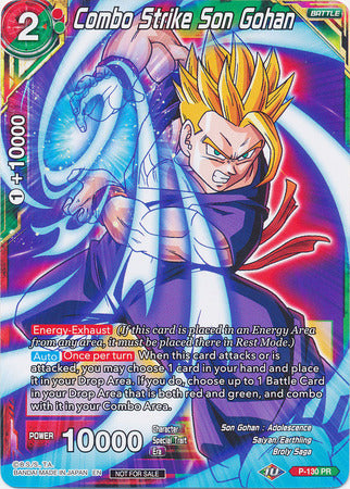Combo Strike Son Gohan (Shop Tournament: Assault of Saiyans) (P-130) [Promotion Cards] | Good Games Adelaide SA