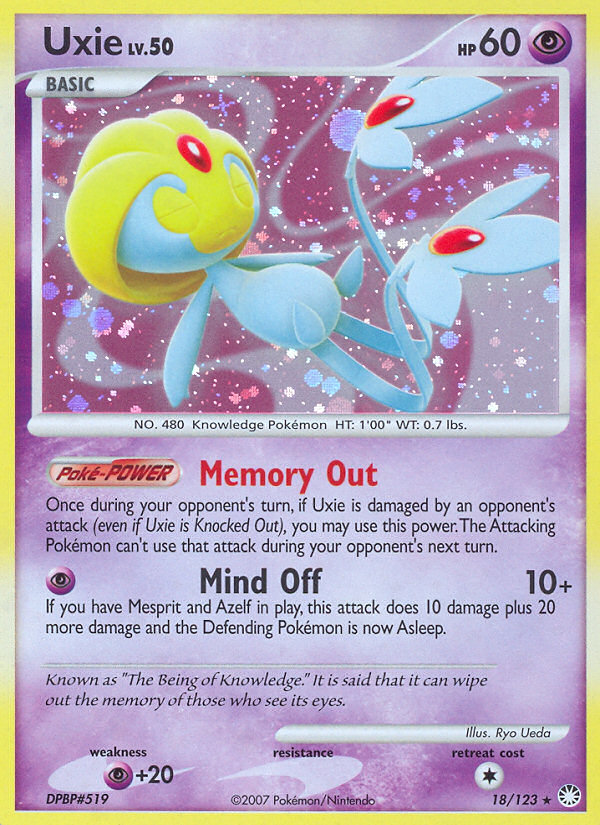 Uxie (18/123) [Diamond & Pearl: Mysterious Treasures] | Good Games Adelaide SA