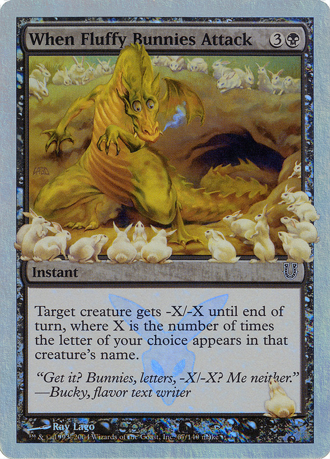 When Fluffy Bunnies Attack (Alternate Foil) [Unhinged] | Good Games Adelaide SA