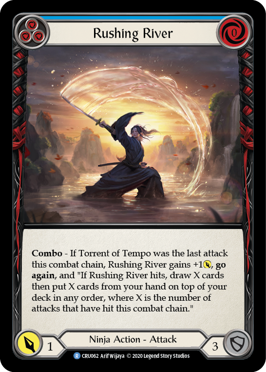 Rushing River (Blue) [CRU062] 1st Edition Rainbow Foil | Good Games Adelaide SA