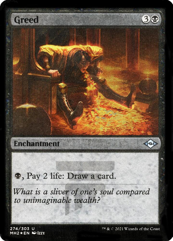 Greed Foil Etched 274 (Modern Horizons 2)  - Foil | Good Games Adelaide SA