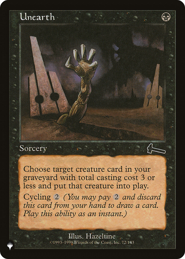Unearth [The List Reprints] | Good Games Adelaide SA
