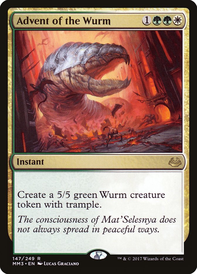 Advent of the Wurm 147 (Modern Masters 2017)  - Foil | Good Games Adelaide SA