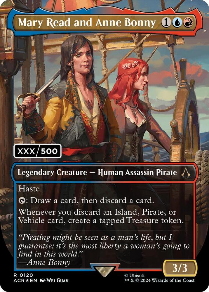 Mary Read and Anne Bonny Seralized 120 (Universes Beyond: Assassin's Creed)  - Foil | Good Games Adelaide SA
