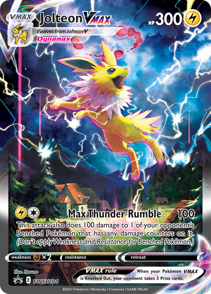 Jolteon VMAX (SWSH184) (Jumbo Card) [Sword & Shield: Black Star Promos] | Good Games Adelaide SA